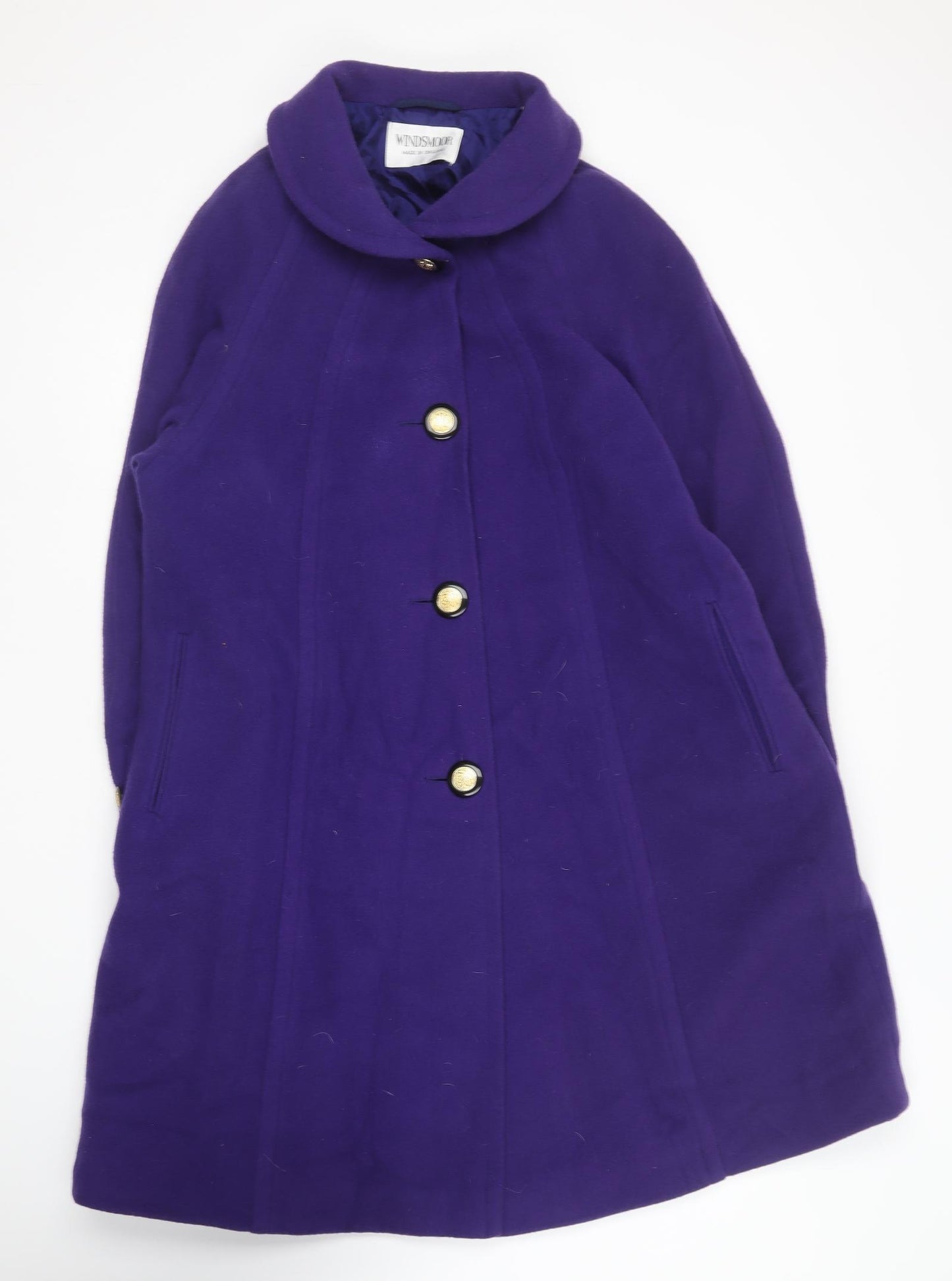 Windsmoor Womens Purple   Overcoat Coat Size 14