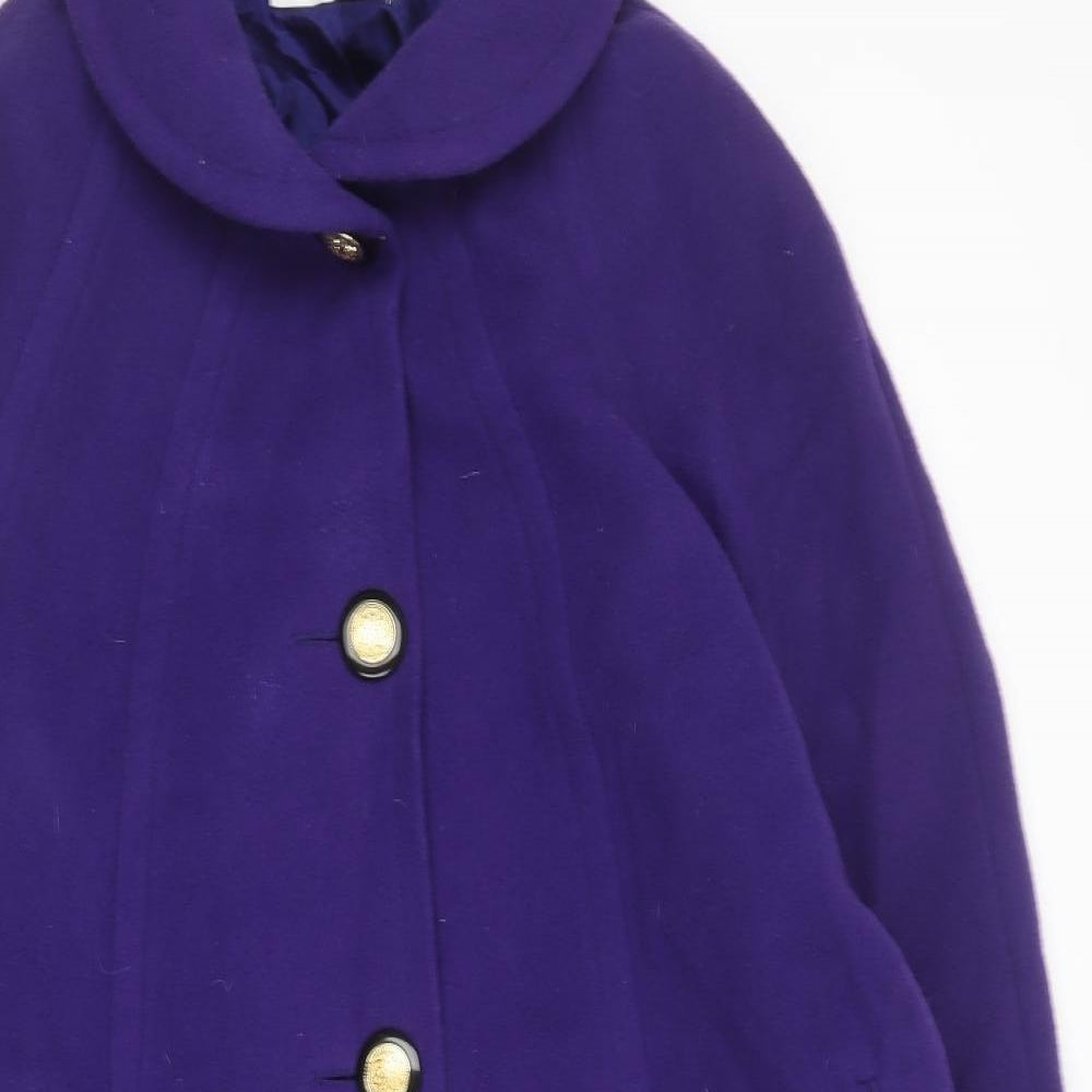 Windsmoor Womens Purple   Overcoat Coat Size 14
