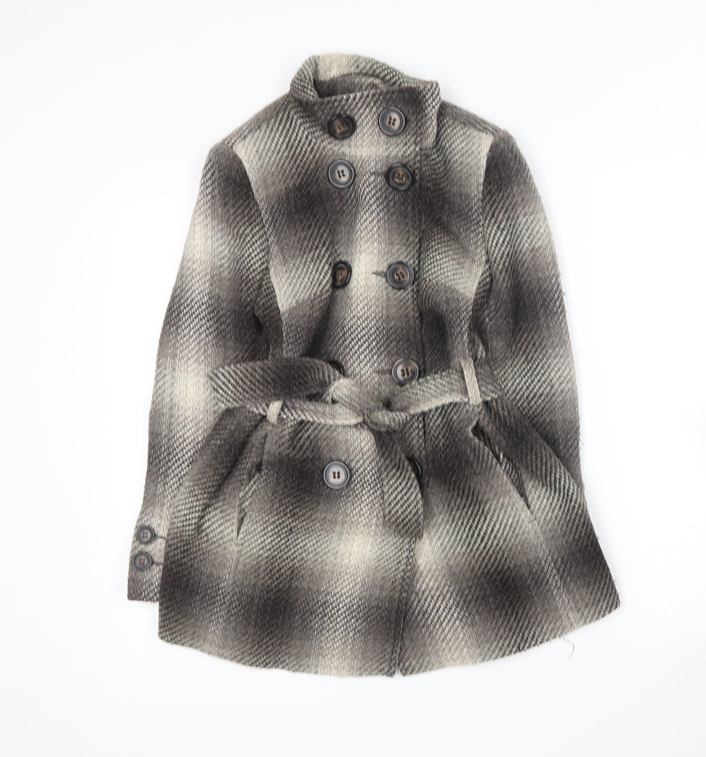 George Womens Multicoloured   Overcoat Coat Size 8