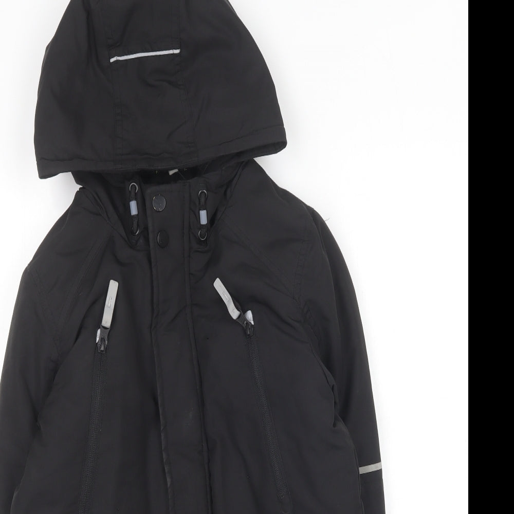 F&F Boys Black   Rain Coat Coat Size 7-8 Years
