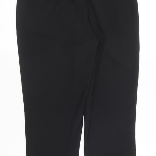 H&M Womens Black  Polyester Trousers  Size 8 L26 in Regular