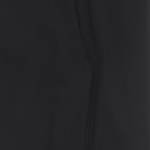 H&M Womens Black  Polyester Trousers  Size 8 L26 in Regular