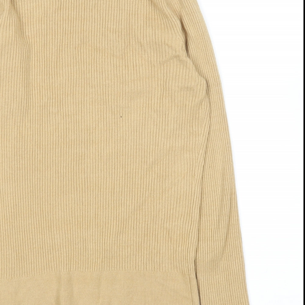 Primark Womens Brown Round Neck  Viscose Pullover Jumper Size M