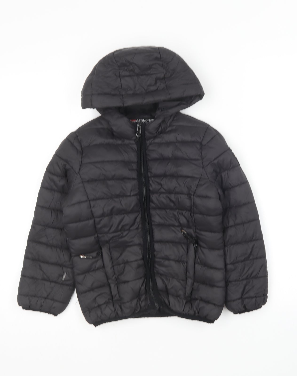 Geonorway Boys Black   Puffer Jacket Coat Size 6 Years