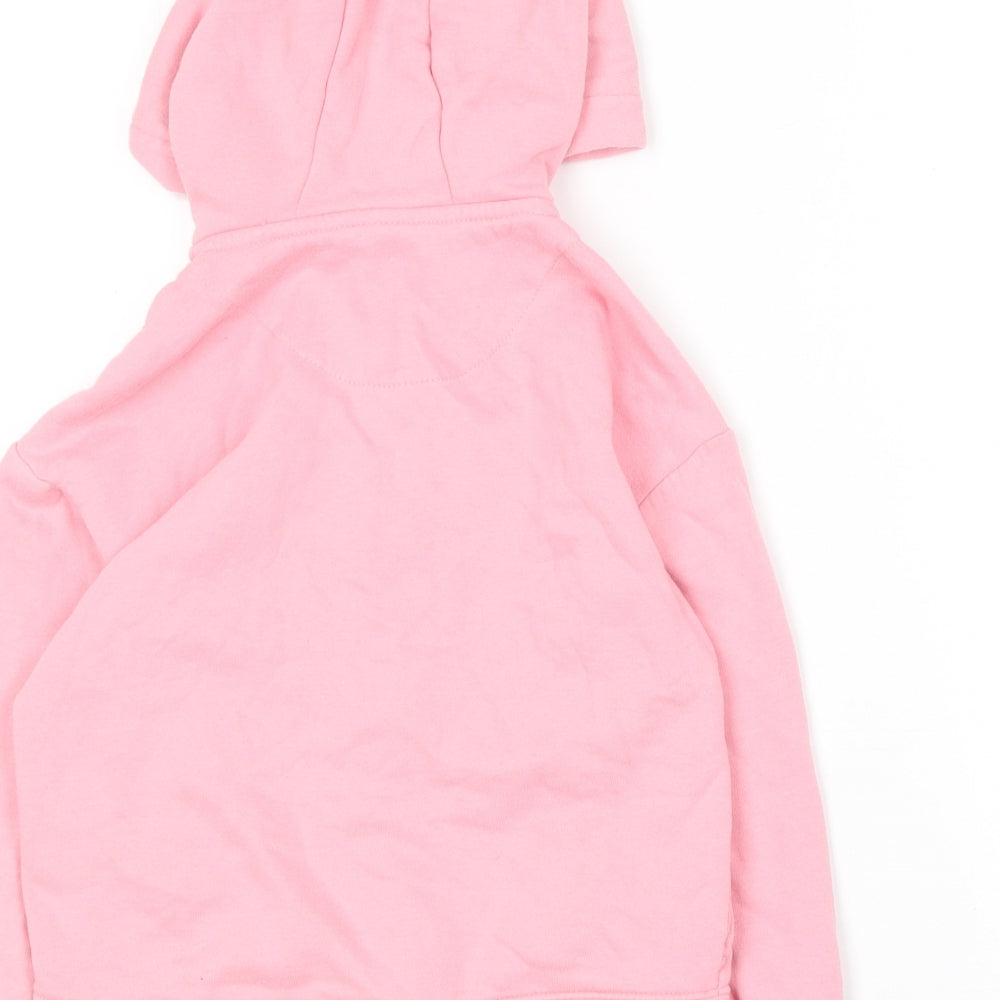 F&F Girls Pink  Cotton Full Zip Hoodie Size 3-4 Years