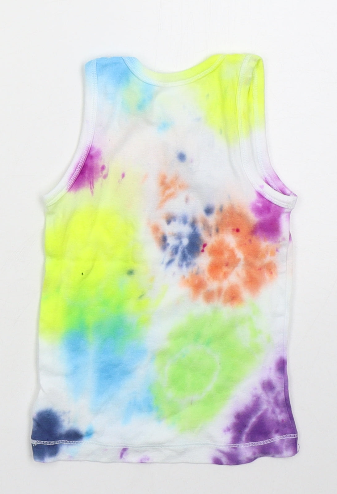 Mothercare Boys Multicoloured  Cotton Basic Tank Size 2-3 Years Crew Neck Pullover - Tie Dye