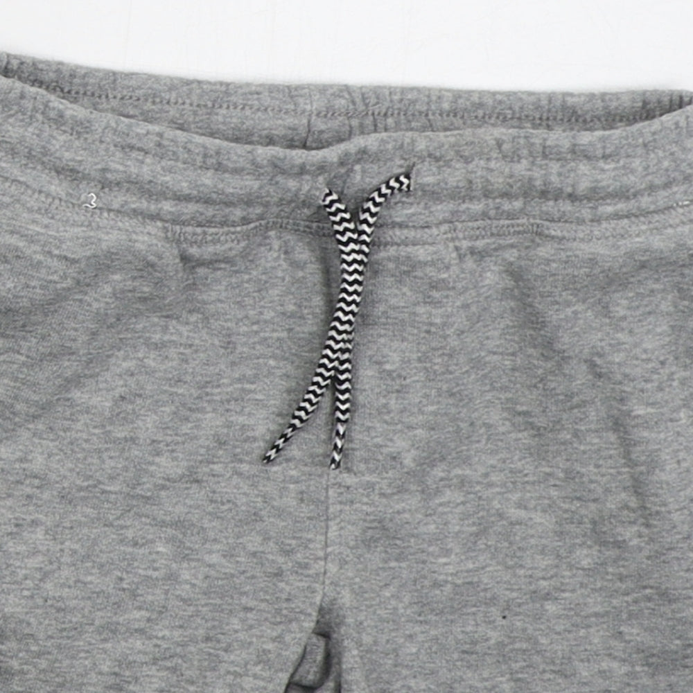 Urban Rascals Boys Grey  Cotton Sweat Shorts Size 4-5 Years  Regular Drawstring