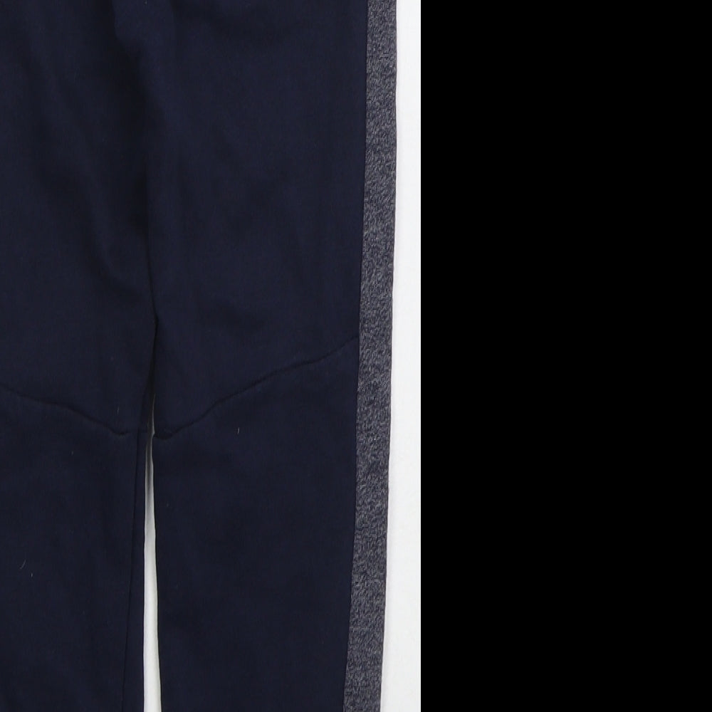 F&F Boys Blue  Cotton Sweatpants Trousers Size 7-8 Years  Regular Drawstring