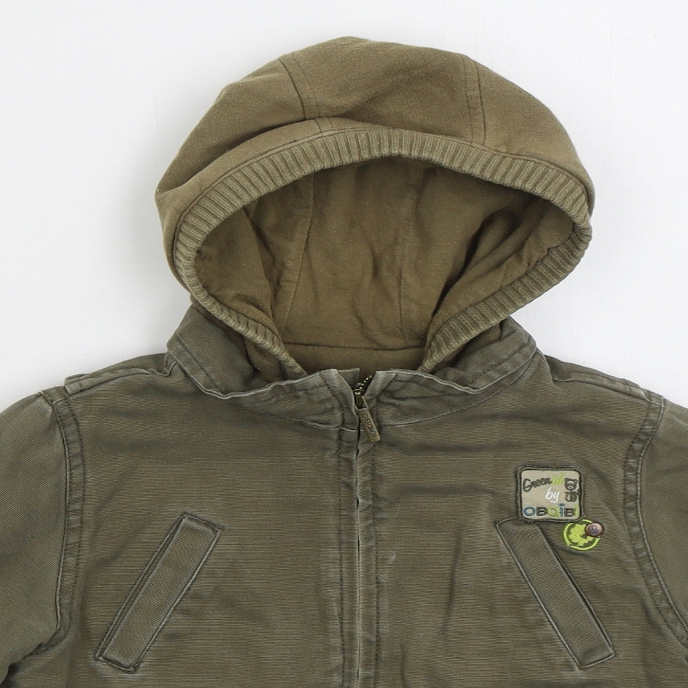 Obaibi Boys Green   Basic Coat Coat Size 18 Months   Zip