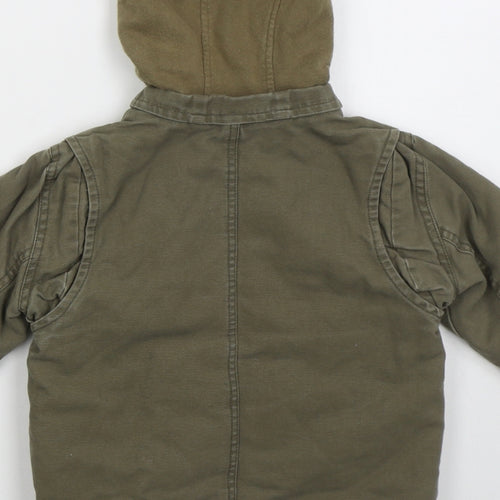 Obaibi Boys Green   Basic Coat Coat Size 18 Months   Zip