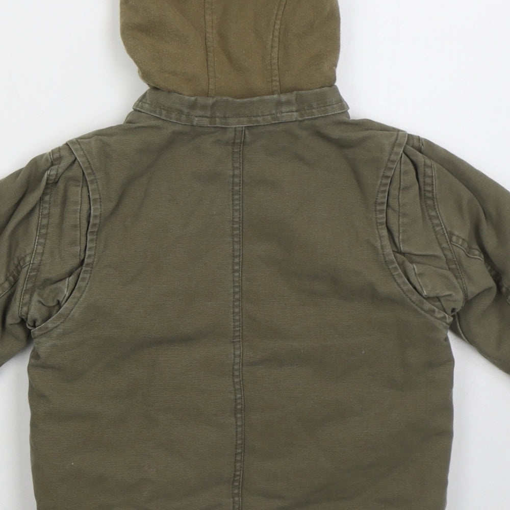 Obaibi Boys Green   Basic Coat Coat Size 18 Months   Zip
