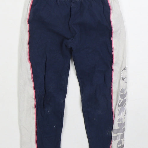 ellesse Girls Blue  Cotton Carrot Trousers Size 2-3 Years  Regular