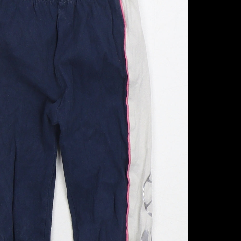 ellesse Girls Blue  Cotton Carrot Trousers Size 2-3 Years  Regular