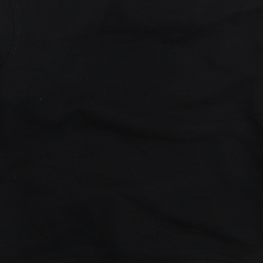 George Boys Black  Cotton Basic T-Shirt Size 18-24 Months Crew Neck Pullover - Cool