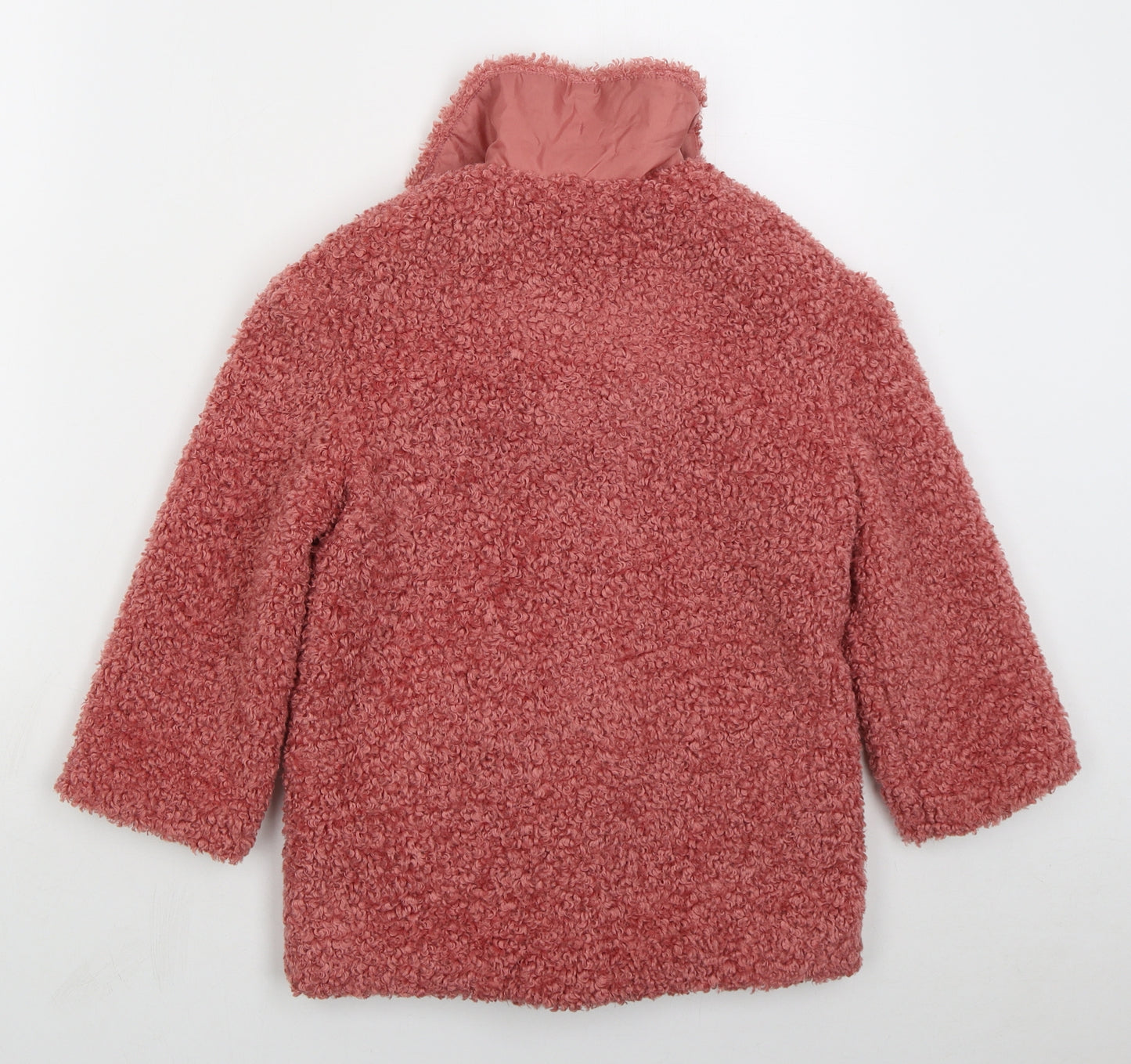 F&F Girls Pink   Pea Coat Coat Size 6-7 Years  Button
