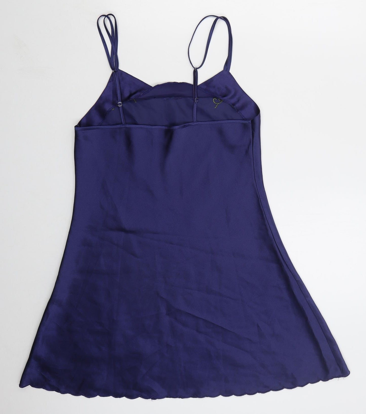Secret Possesions Womens Blue Solid Polyester Top Dress Size 10   - Flower