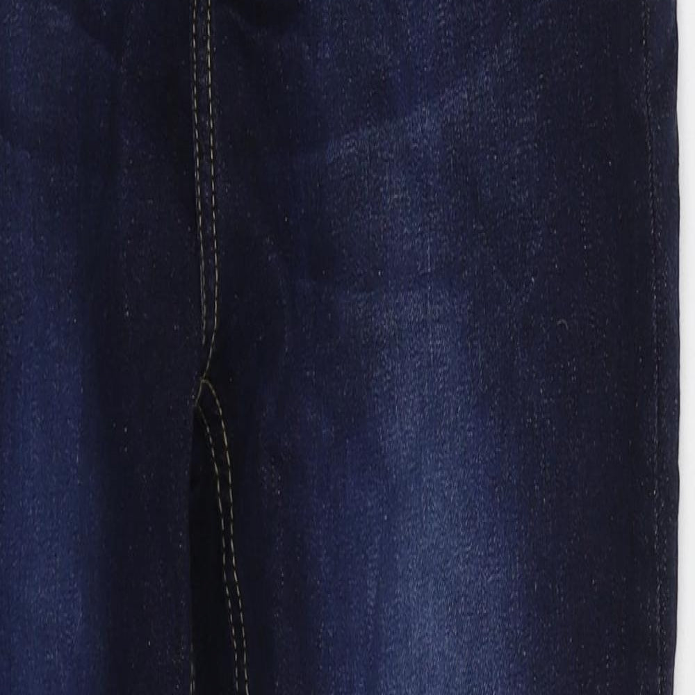 Goldigga Womens Blue  Cotton Skinny Jeans Size 12 L24 in Regular Button