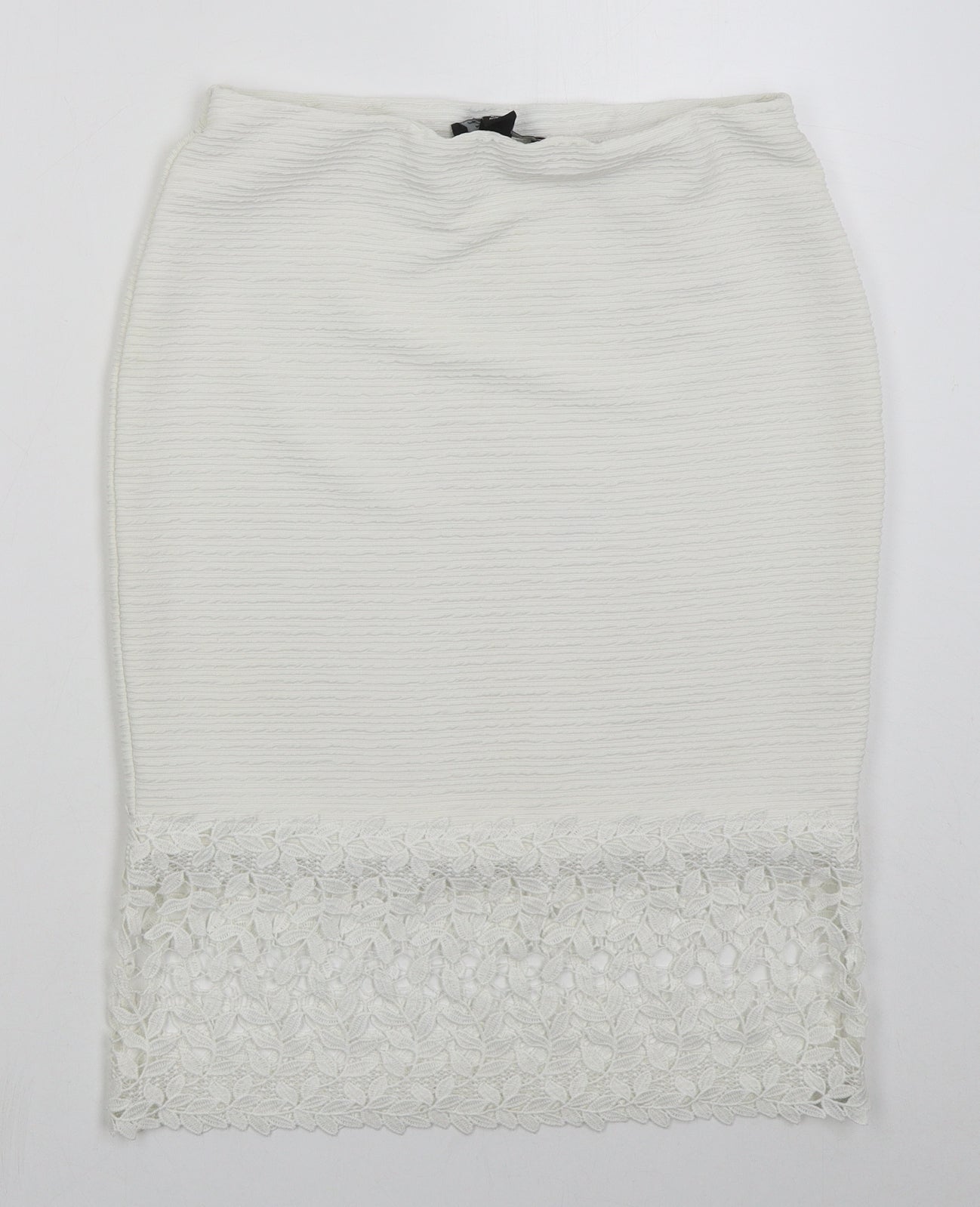 Atmosphere Womens White  Polyester Straight & Pencil Skirt Size 12