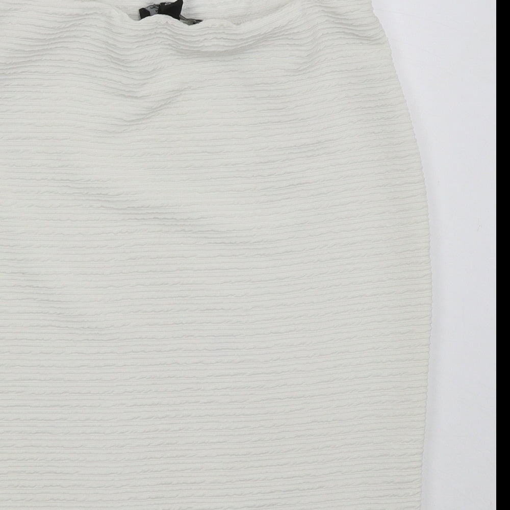 Atmosphere Womens White  Polyester Straight & Pencil Skirt Size 12