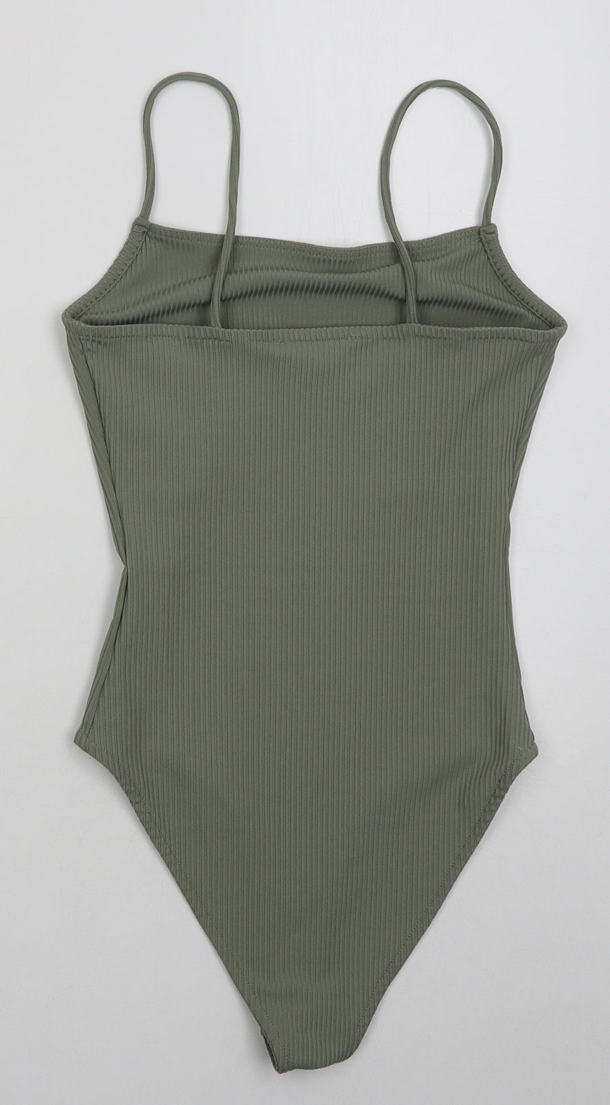 Primark Womens Green  Polyester Bodysuit One-Piece Size 6  Button