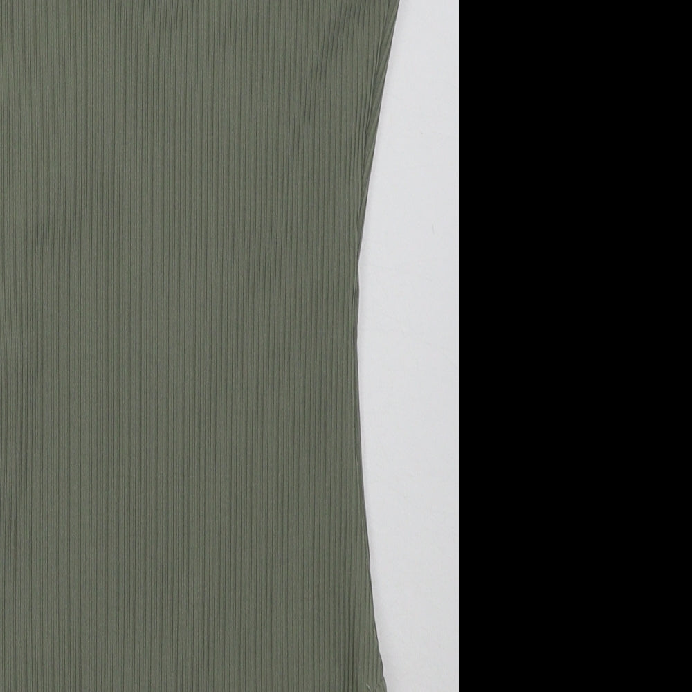 Primark Womens Green  Polyester Bodysuit One-Piece Size 6  Button