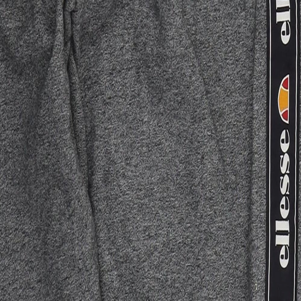 ellesse Womens Grey  Cotton Sweatpants Trousers Size 10 L27 in Regular Drawstring