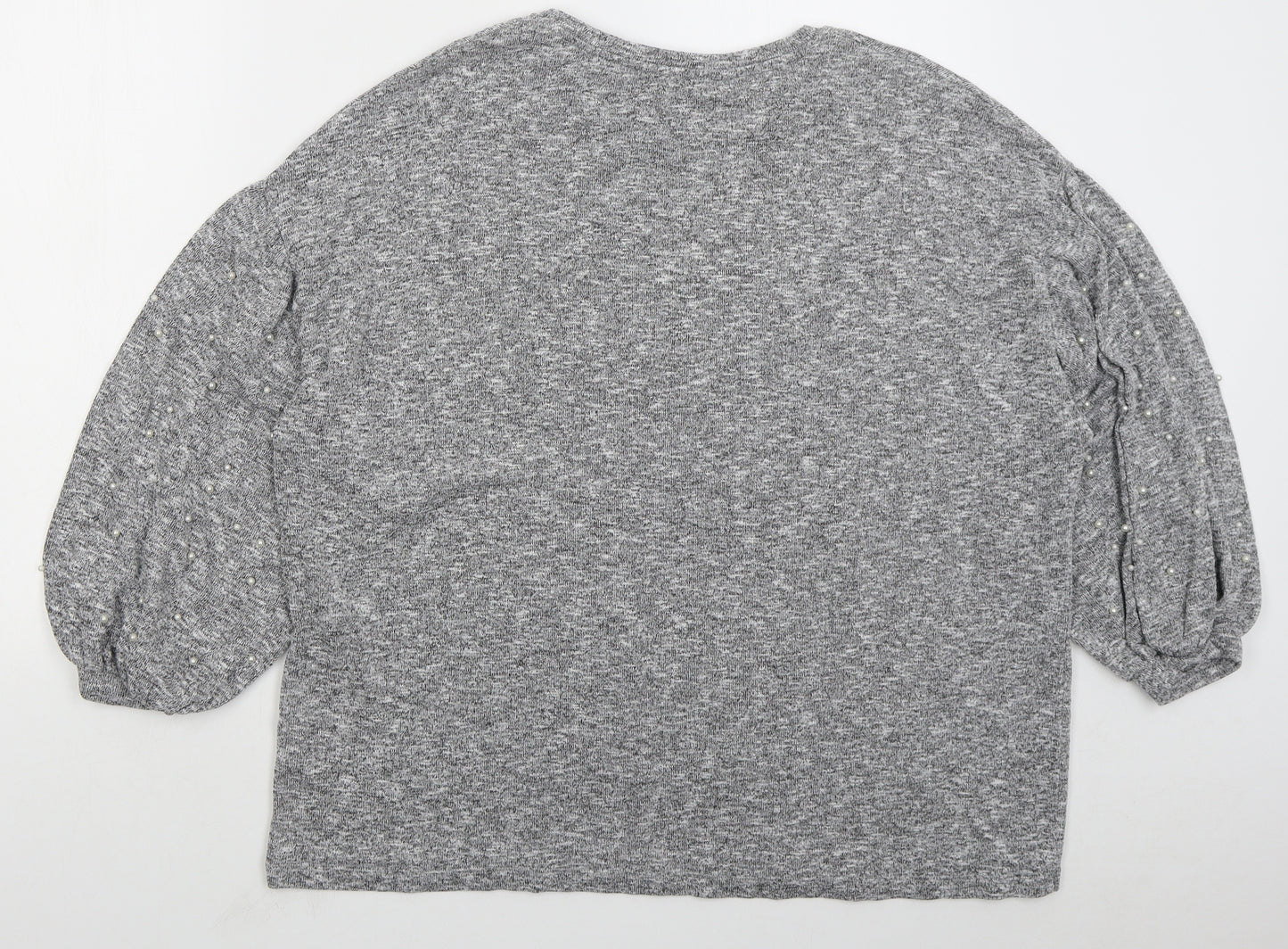 TU Womens Grey  Polyester Pullover Sweatshirt Size 22  Pullover