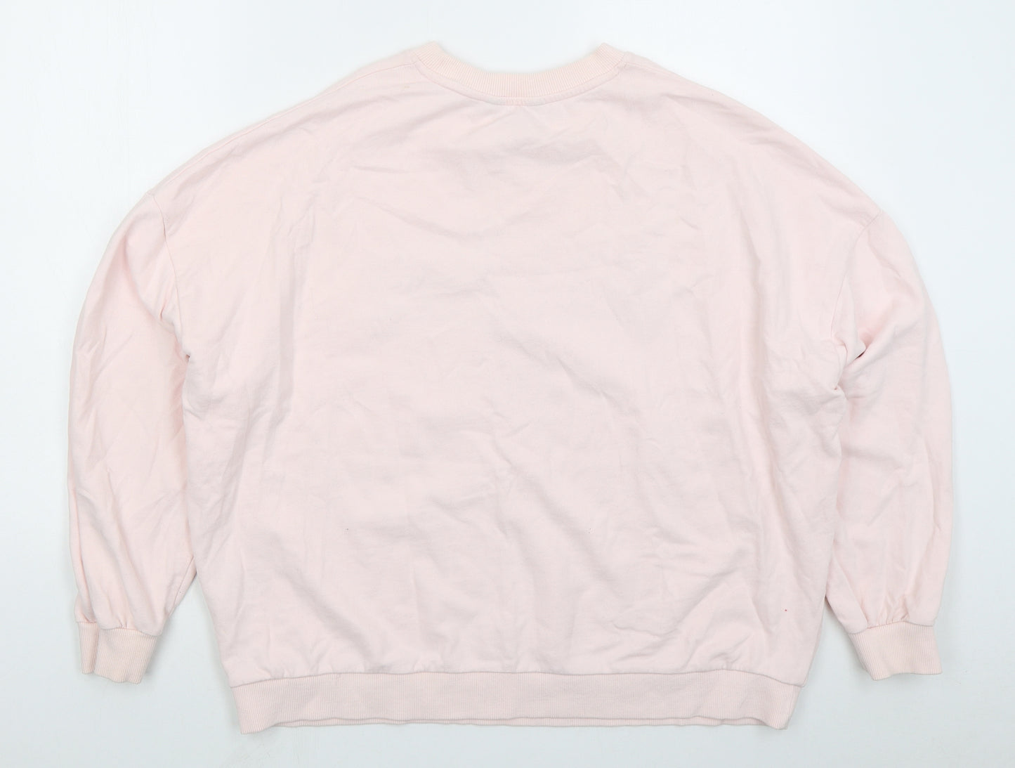F&F Womens Pink  Cotton Pullover Sweatshirt Size 18  Pullover - Malubi