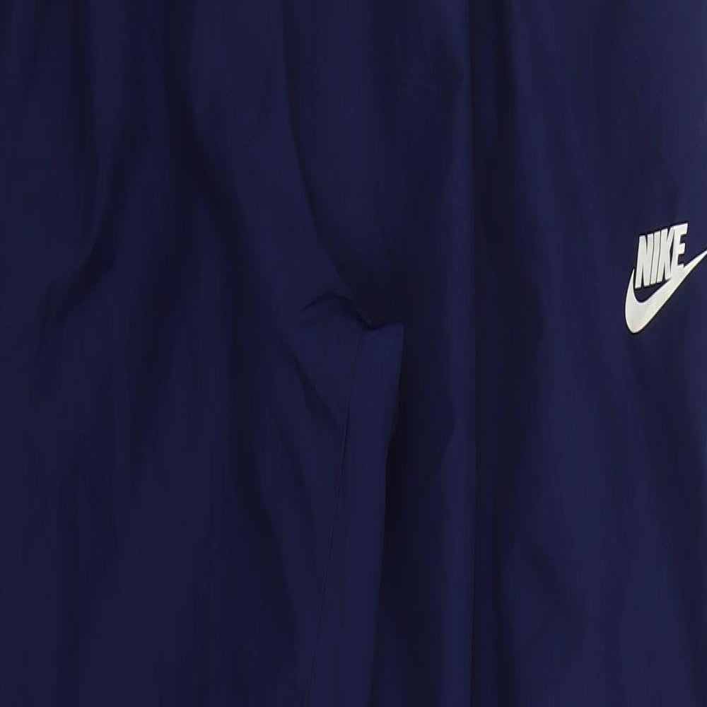 Nike Mens Blue  Polyester Jogger Trousers Size 2XL L30 in Regular Drawstring