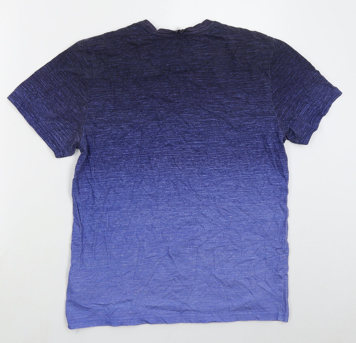 NEXT Mens Blue  Cotton  T-Shirt Size M Crew Neck  - Ombre