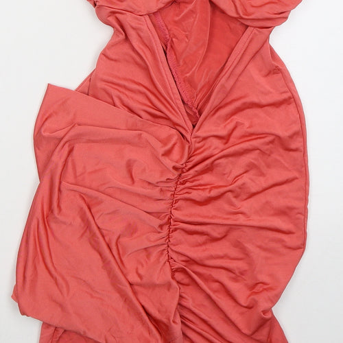 ASOS Womens Pink  Polyester Mini  Size 6  Sweetheart Pullover