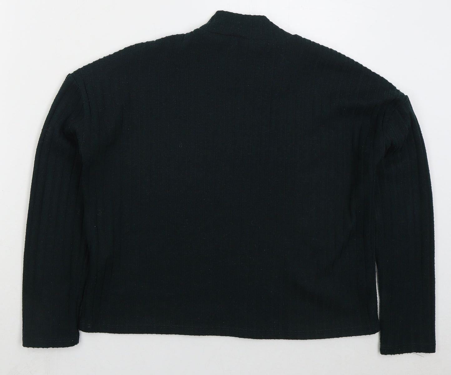 Primark Womens Green Mock Neck  Polyester Pullover Jumper Size 6