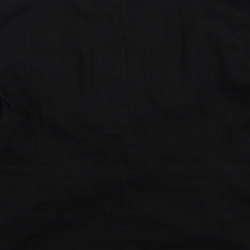 Marks and Spencer Womens Black  Linen Jacket Suit Jacket Size 20