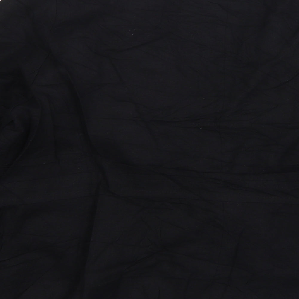 George Womens Black  Linen Jacket Suit Jacket Size 24