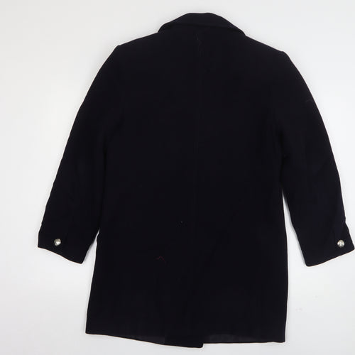 Preworn Womens Blue   Pea Coat Coat Size 12  Button