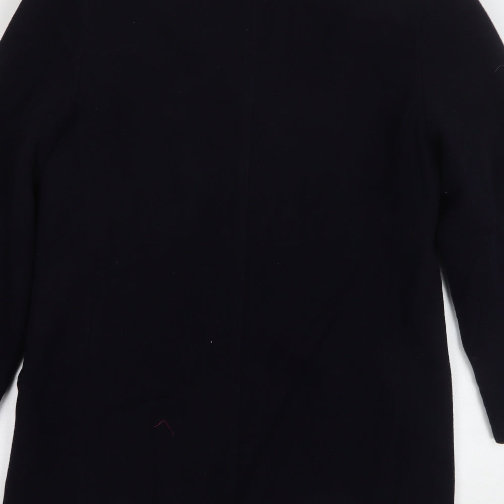Preworn Womens Blue   Pea Coat Coat Size 12  Button
