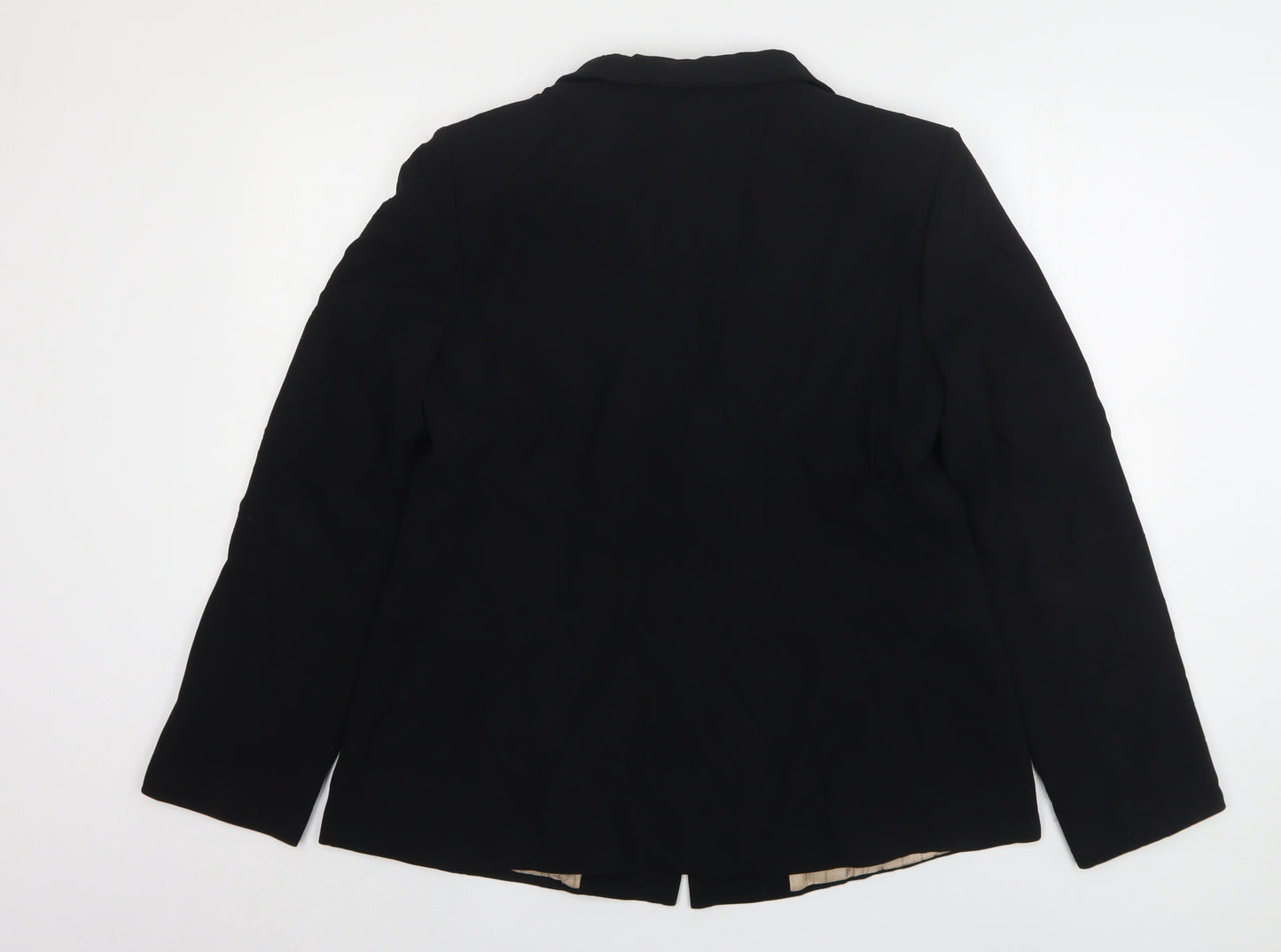 Wallis Womens Black  Polyester Jacket Blazer Size 16