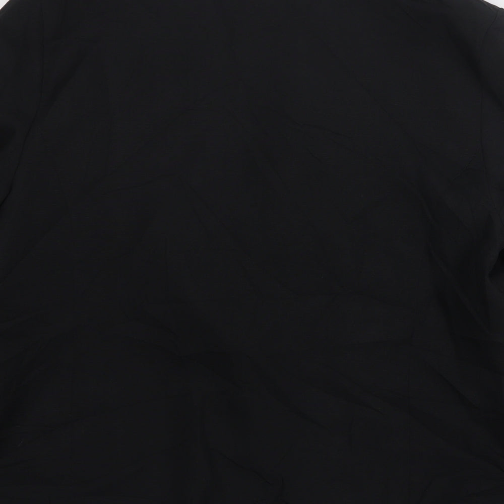 Debenhams Womens Black  Polyester Jacket Blazer Size 18