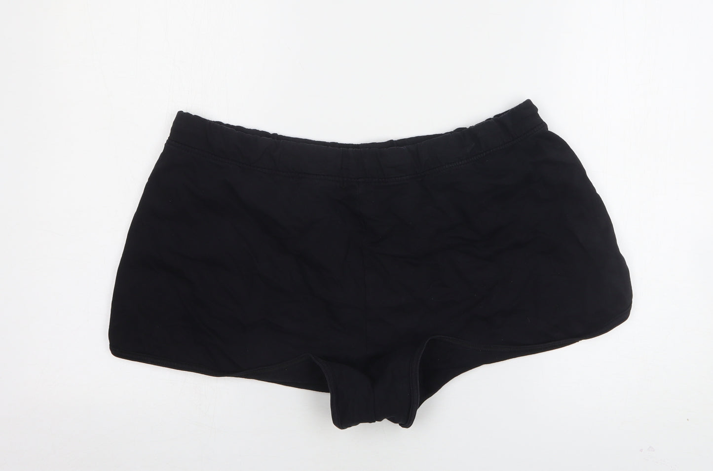 Papaya Womens Black  Cotton Hot Pants Shorts Size 18 L3 in Regular