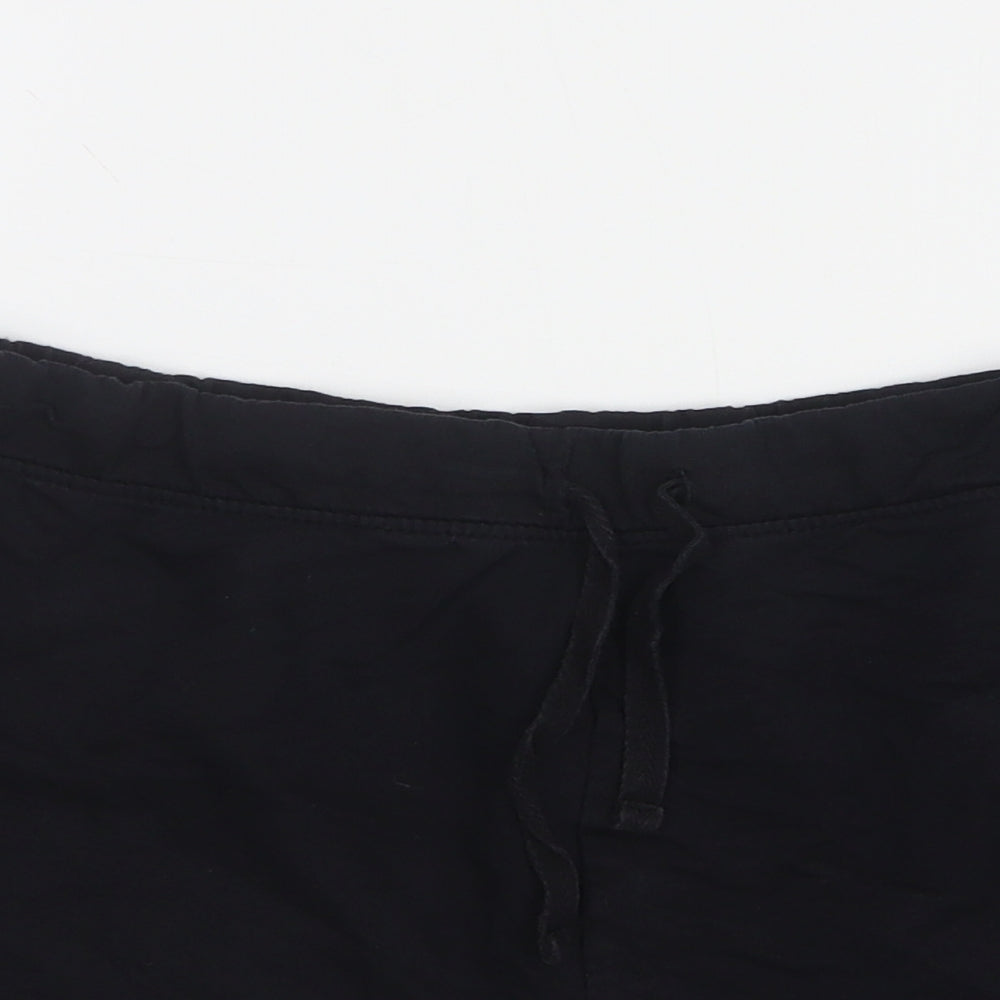 Papaya Womens Black  Cotton Hot Pants Shorts Size 18 L3 in Regular