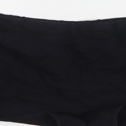 Papaya Womens Black  Cotton Hot Pants Shorts Size 18 L3 in Regular