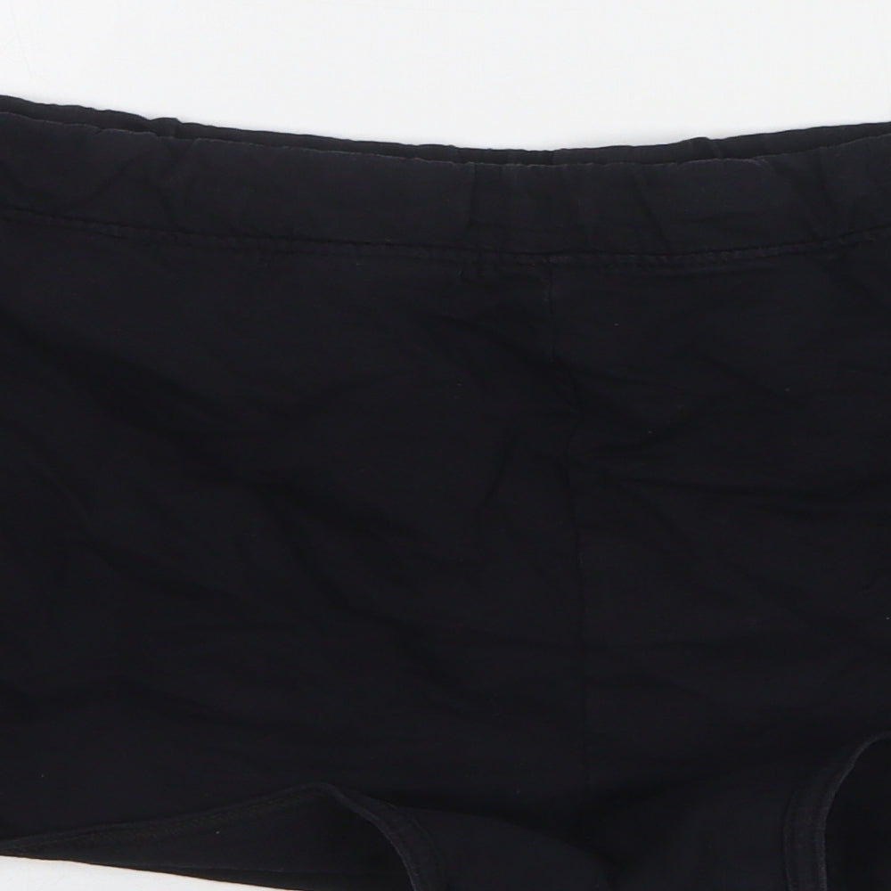 Papaya Womens Black  Cotton Hot Pants Shorts Size 18 L3 in Regular