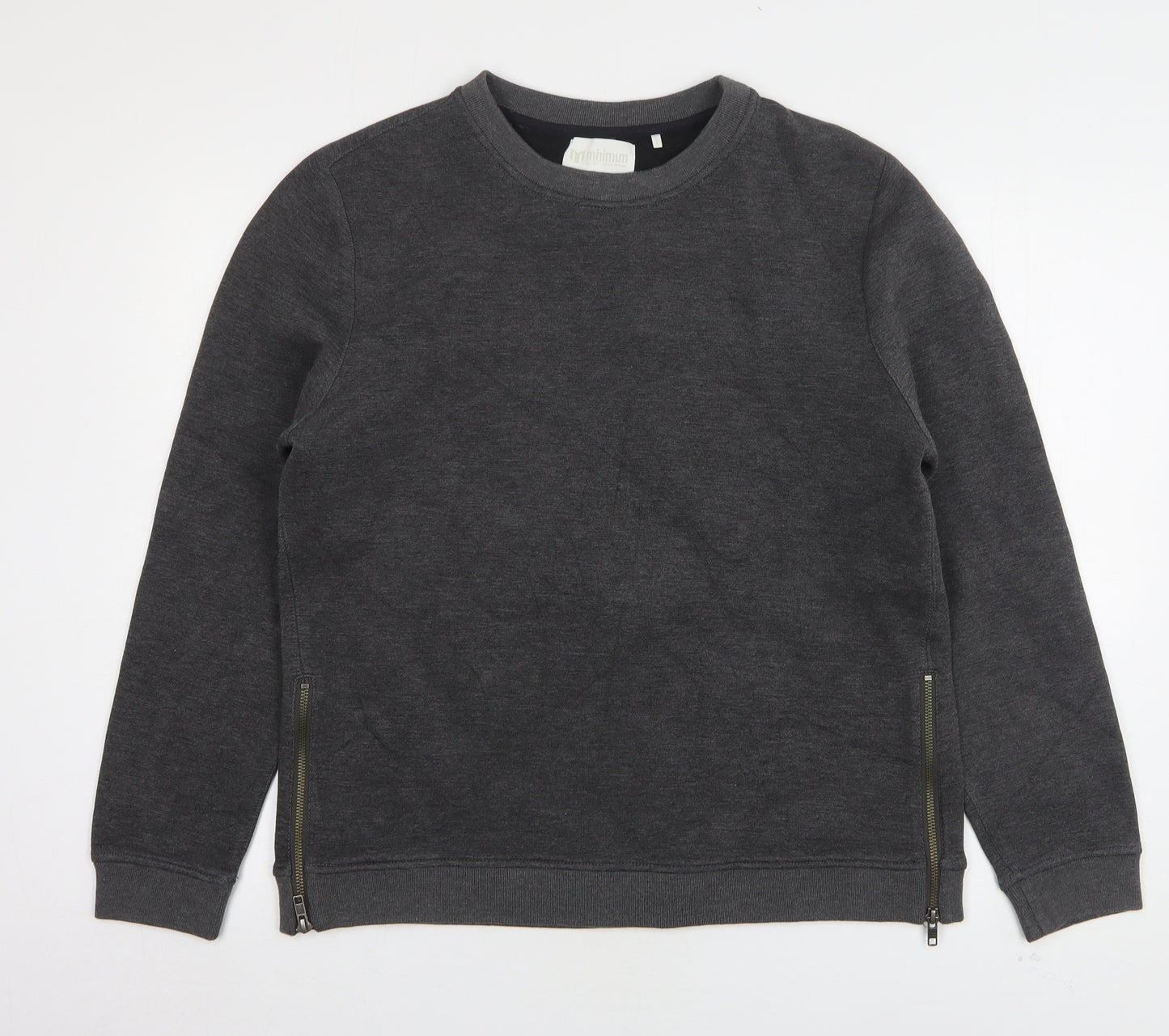 Minimum Womens Grey  Polyester Pullover Sweatshirt Size XL