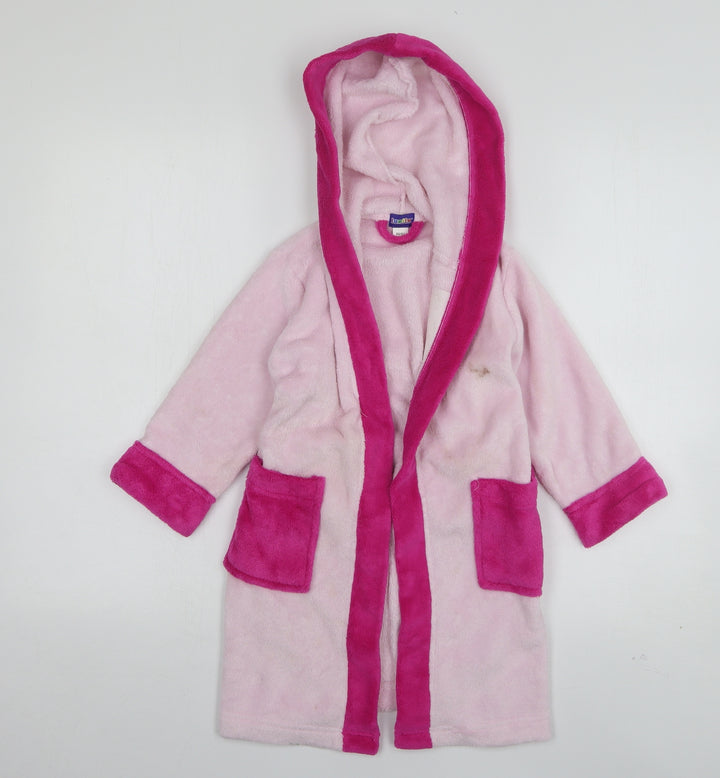 Lupilu Girls Pink Solid Polyester Kimono Gown Size 18-24 Months