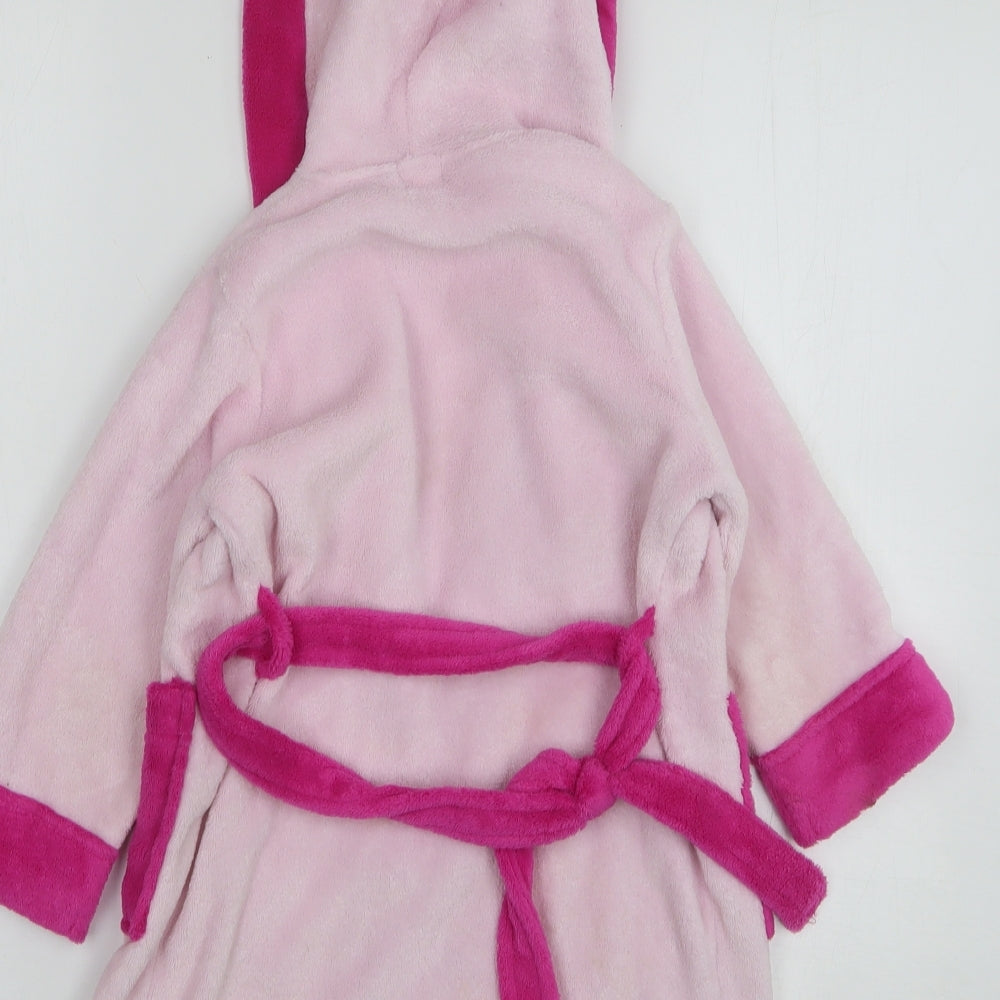 Lupilu Girls Pink Solid Polyester Kimono Gown Size 18-24 Months