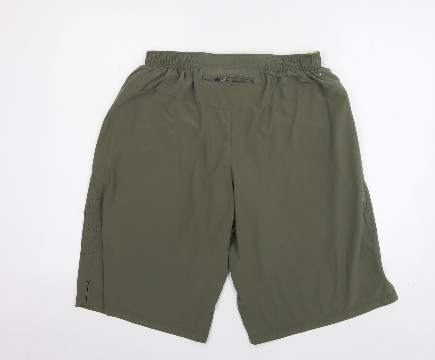 Nike Mens Green  Polyester Athletic Shorts Size XL L12 in Regular