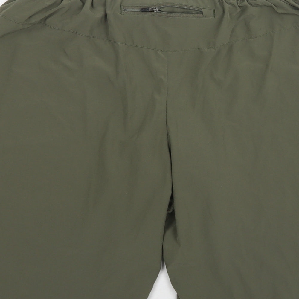 Nike Mens Green  Polyester Athletic Shorts Size XL L12 in Regular