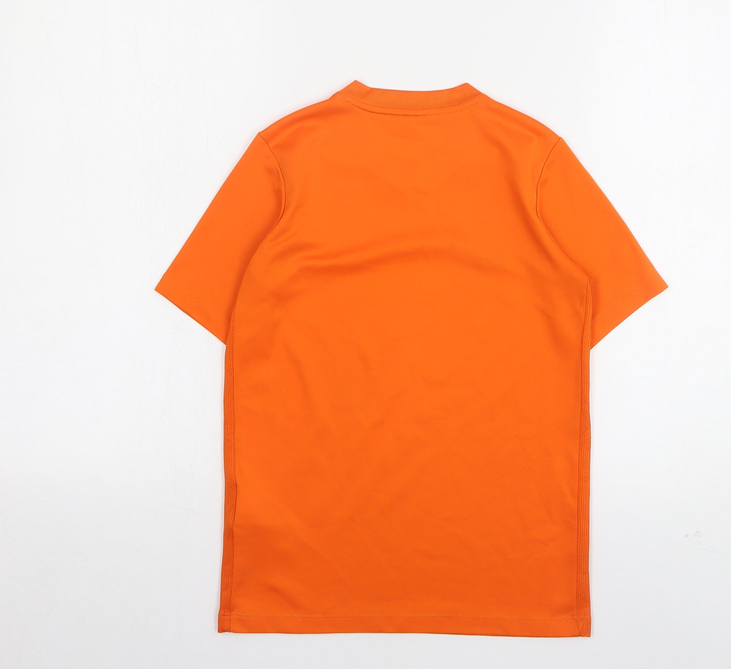 Nike Boys Orange  Polyester Basic T-Shirt Size 8-9 Years Round Neck