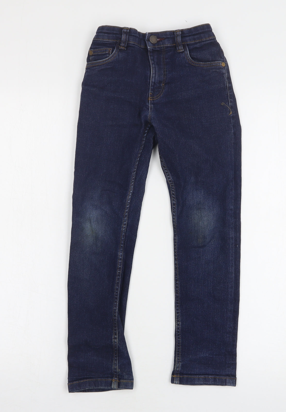 NEXT Boys Blue  Cotton Straight Jeans Size 7 Years  Regular