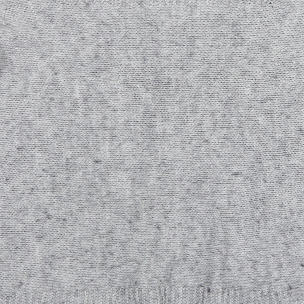Isabella D Womens Grey Round Neck  Acrylic Pullover Jumper Size S